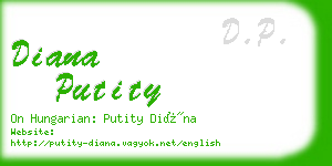 diana putity business card